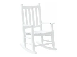 Mecedora infantil de madera maciza de álamo blanca