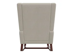 Mecedora, Mecedora - Silla con patas retráctiles - Beige