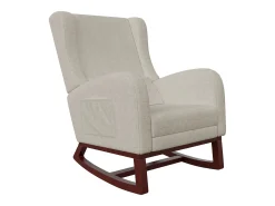 Mecedora, Mecedora - Silla con patas retráctiles - Beige