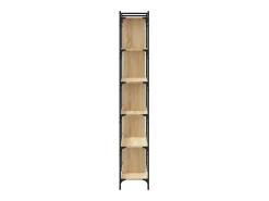 Merse Librería 6 estantes madera ingeniería roble Sonoma 76x32x192 cm