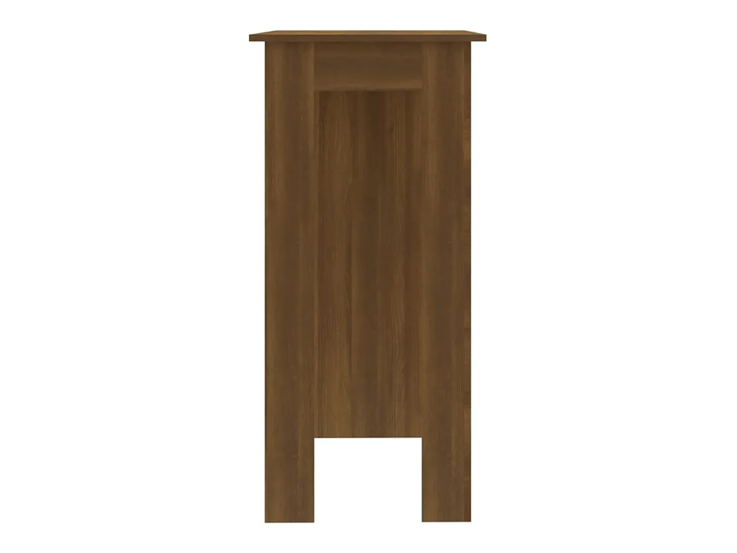 Mesa alta con estante marrón roble 102x50x103,5 cm