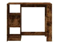 Mesa alta con estante roble ahumado 124x46x103,5 cm