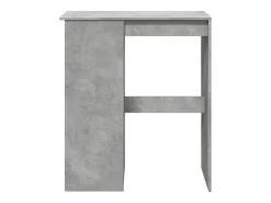 Mesa alta con estantes madera gris hormigón 90x47,5x103,5 cm