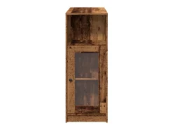 Mesa alta con estantes madera envejecida 101x40x103,5 cm