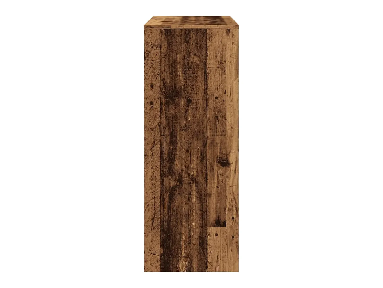 Mesa alta con estantes madera envejecida 90x40x103,5 cm