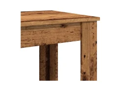 Mesa alta de bar madera de ingeniería envejecida 51x50x103,5 cm
