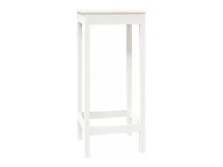 Mesa alta de bar madera maciza de pino blanco 50x50x110 cm ES334718