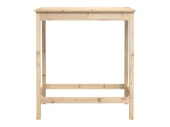 Mesa alta de bar madera maciza de pino 100x50x110 cm ES556541