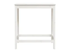 Mesa alta de bar madera maciza de pino blanco 100x50x110 cm ES520584