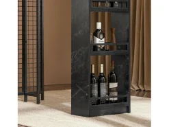 Mesa Alta de Bar Mesa alta de comedor con 3 Baldas 120 x 50 x 105 cm FWT100-SCH SoBuy ES
