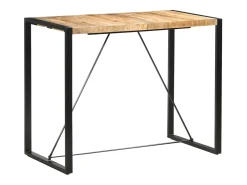 Mesa alta de cocina de madera maciza de mango 140x70x110 cm
