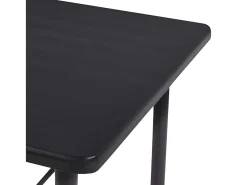 Mesa alta de cocina MDF negro 120x60x110 cm ES787079