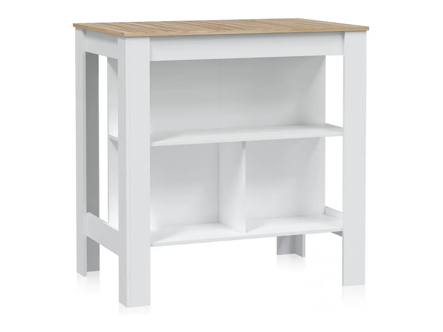 Mesa alta Nitza Blanco Artik (Blanco Mate) - Natur
