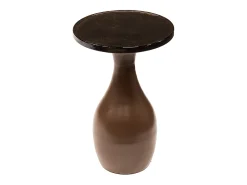 Mesa auxiliar - marrón Cristal - 30 x 30 cm - MOKKA