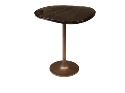 Mesa auxiliar - marrón Cristal - 50 x 42 cm - DARI