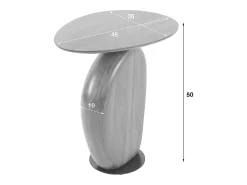 Mesa auxiliar - marrón Madera - 45 x 36 cm - MINOTA
