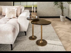 Mesa auxiliar - oro Cristal - 38 x 33 cm - DARI
