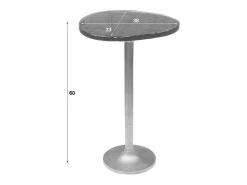 Mesa auxiliar - oro Cristal - 38 x 33 cm - DARI