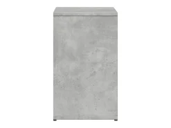 Mesa auxiliar 2 uds madera ingeniería gris hormigón 50x30x50 cm