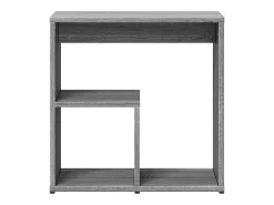 Mesa auxiliar 2 uds madera ingeniería gris Sonoma 50x30x50 cm