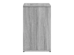 Mesa auxiliar 2 uds madera ingeniería gris Sonoma 50x30x50 cm