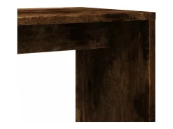 Mesa auxiliar 2 uds madera ingeniería roble ahumado 50x30x50 cm