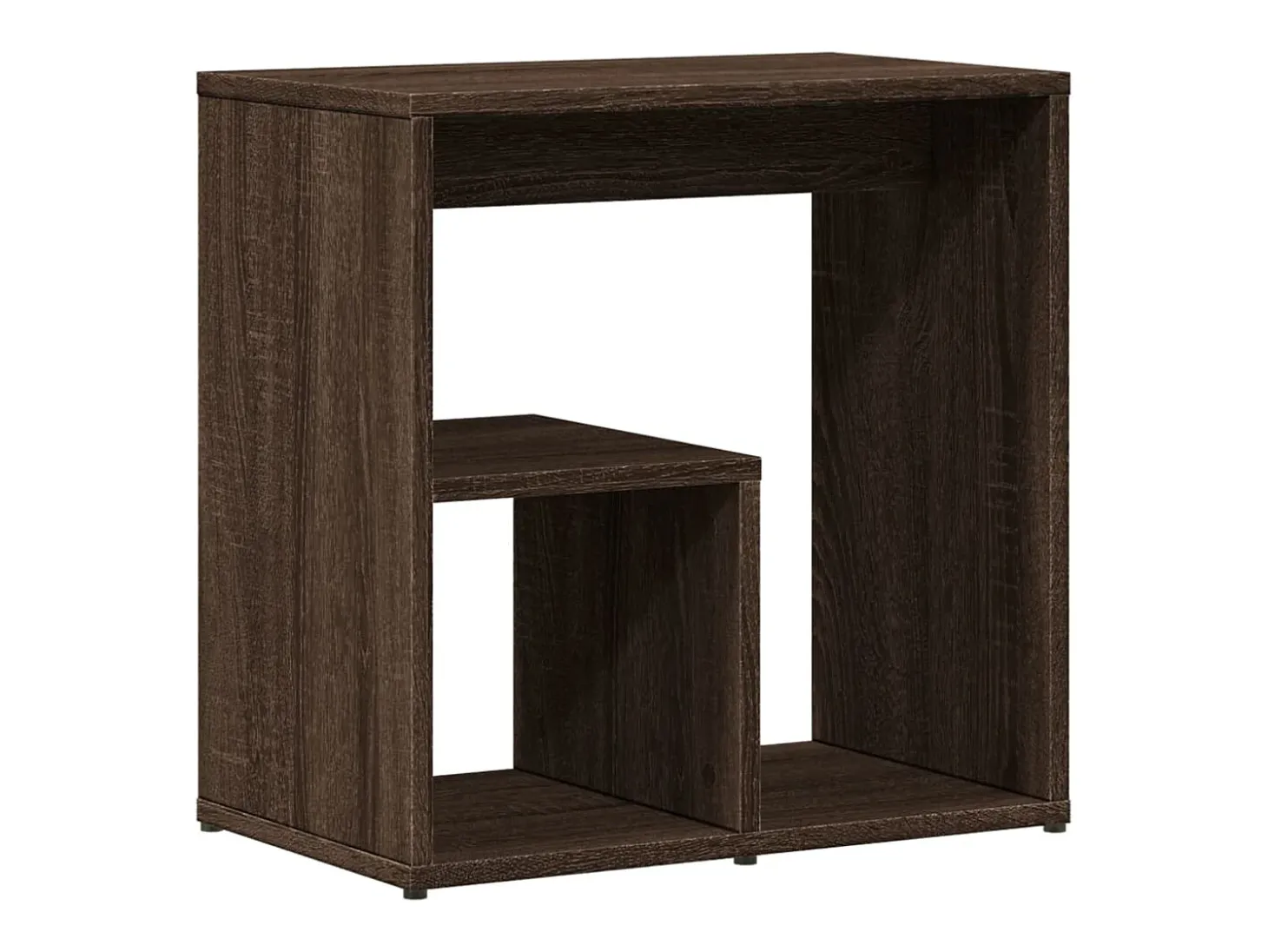 Mesa auxiliar 2 uds madera ingeniería marrón roble 50x30x50 cm ES686855