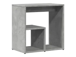 Mesa auxiliar 2 uds madera ingeniería gris hormigón 50x30x50 cm ES670336