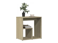Mesa auxiliar 2 uds madera ingeniería roble Sonoma 50x30x50 cm ES278755