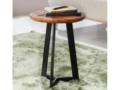 Mesa auxiliar 35 x 45 x 35 cm de madera Sheesham