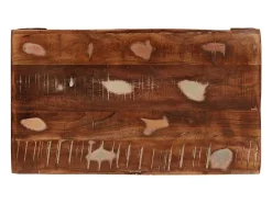 Mesa Auxiliar 60 x 35 x 45 cm madera maciza reciclada