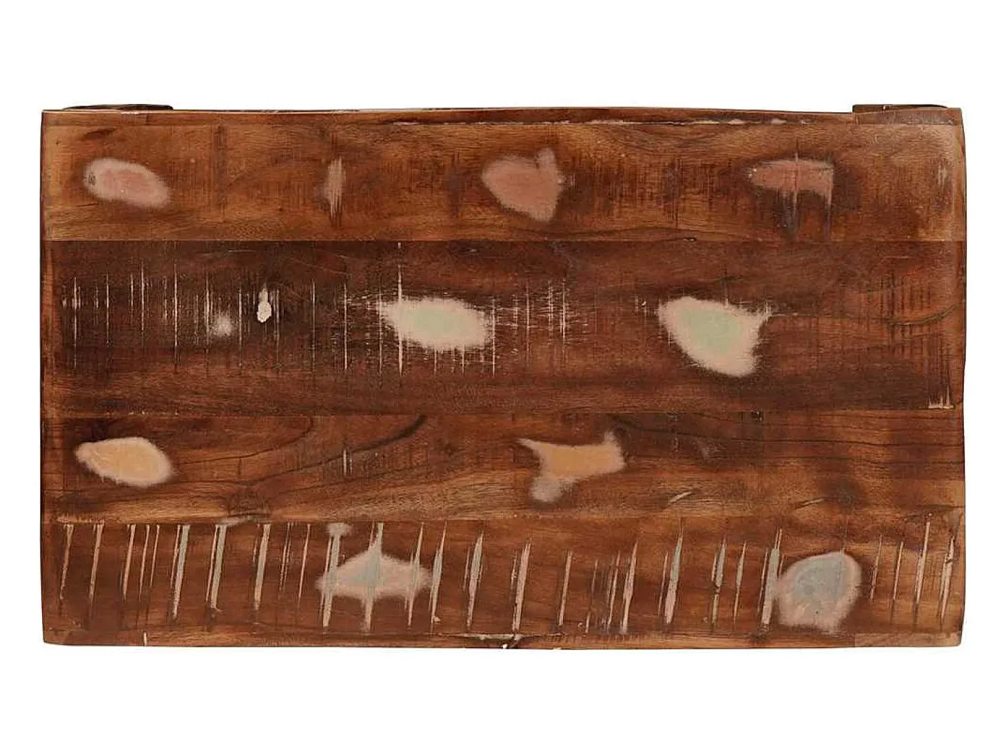 Mesa Auxiliar 60 x 35 x 45 cm madera maciza reciclada