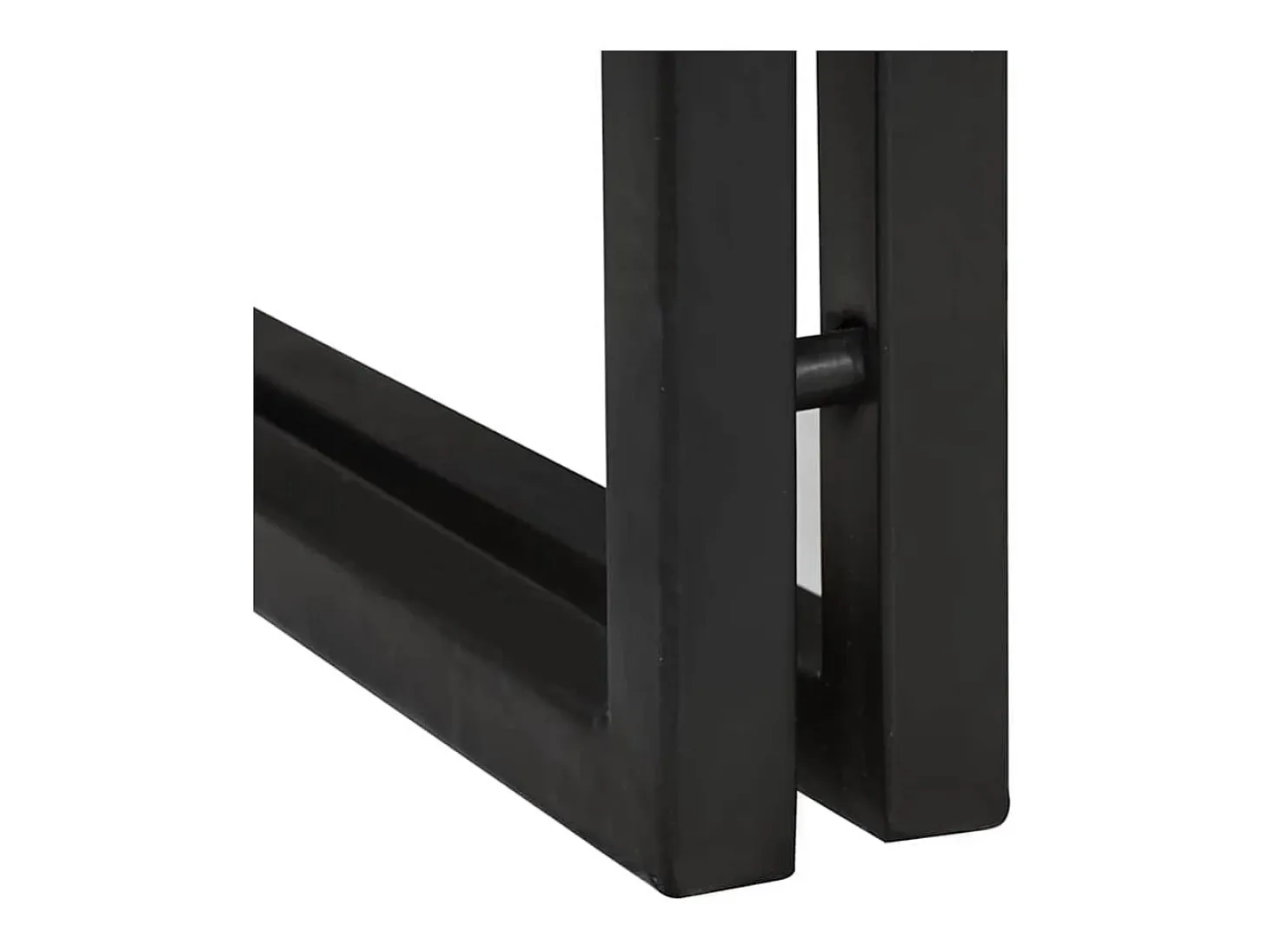 Mesa auxiliar 30 x 30 x 40 cm Madera de acacia sólida y metal
