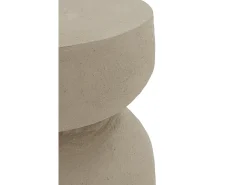 Mesa auxiliar color cemento arena de poliresina