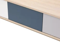 Mesa auxiliar con 3 cajones y 1 estante - Multicolor - FILUTIA
