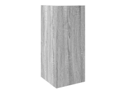 Mesa auxiliar con estante gris sonoma 25,5x27x60 cm