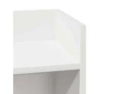 Mesa auxiliar con estante negra 25,5x27x60 cm