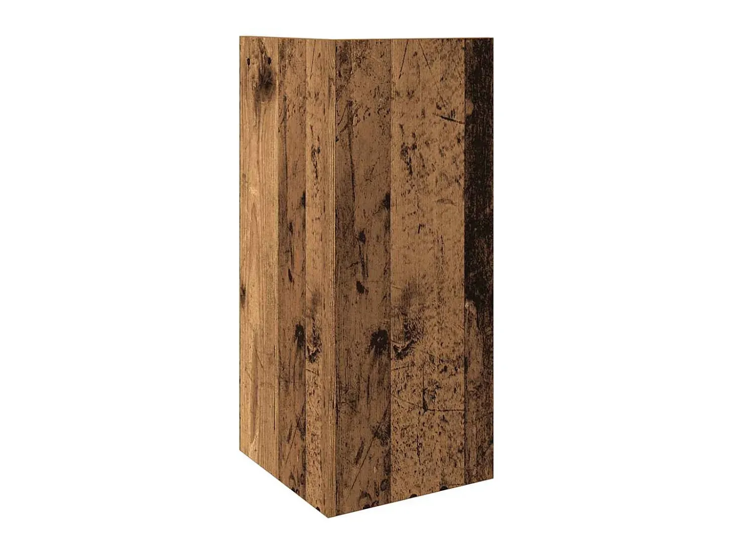 Mesa auxiliar con estante envejecida 25,5x27x60 cm