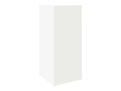Mesa auxiliar con estante blanco 25,5x27x60 cm