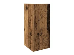Mesa auxiliar con estante envejecida 25,5x27x60 cm