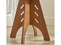 Mesa Auxiliar con Juntas de Espiga Mesita de Noche Mesa de Centro para Salón y Dormitorio 32 x 32 x 48.5 cm Marrón HFBT01-K-BR SoBuy ES