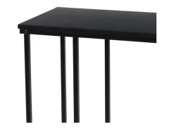 Mesa auxiliar con superficie de MDF negro