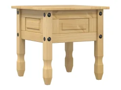 Mesa auxiliar Corona madera maciza de pino 50x50x50 cm