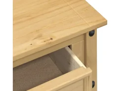 Mesa auxiliar Corona madera maciza de pino 50x50x50 cm