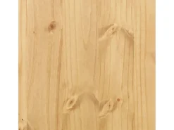 Mesa auxiliar Corona madera maciza de pino 50x50x50 cm