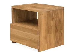 Mesa auxiliar Danark de madera maciza de roble