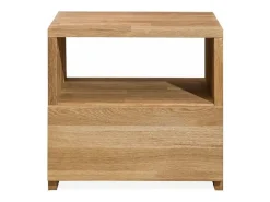 Mesa auxiliar Danark de madera maciza de roble