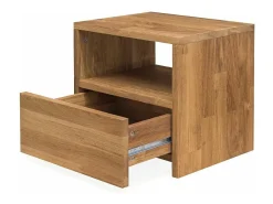 Mesa auxiliar Danark de madera maciza de roble