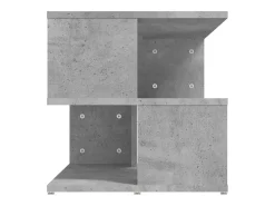 Mesa auxiliar de aglomerado gris hormigón 40x40x40 cm