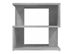Mesa auxiliar de aglomerado gris hormigón 40x40x40 cm